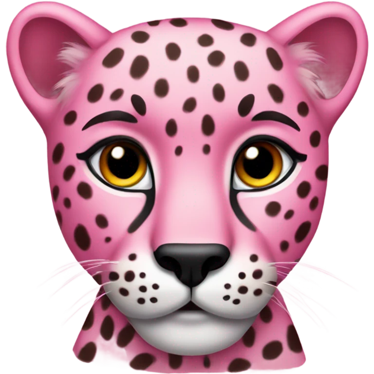 Cheetah but pink emoji