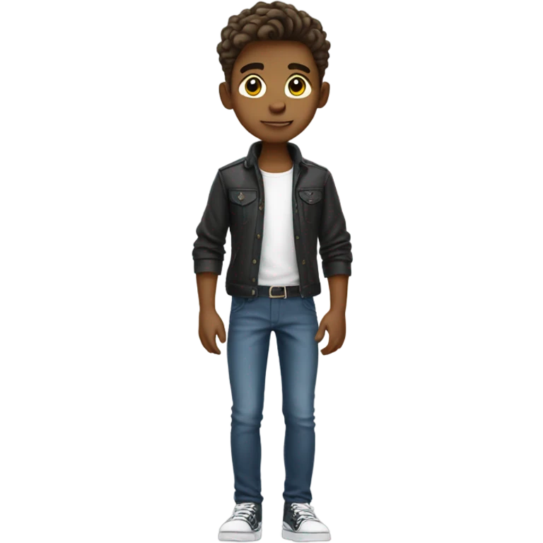 realistic portrait of stylish boy emoji