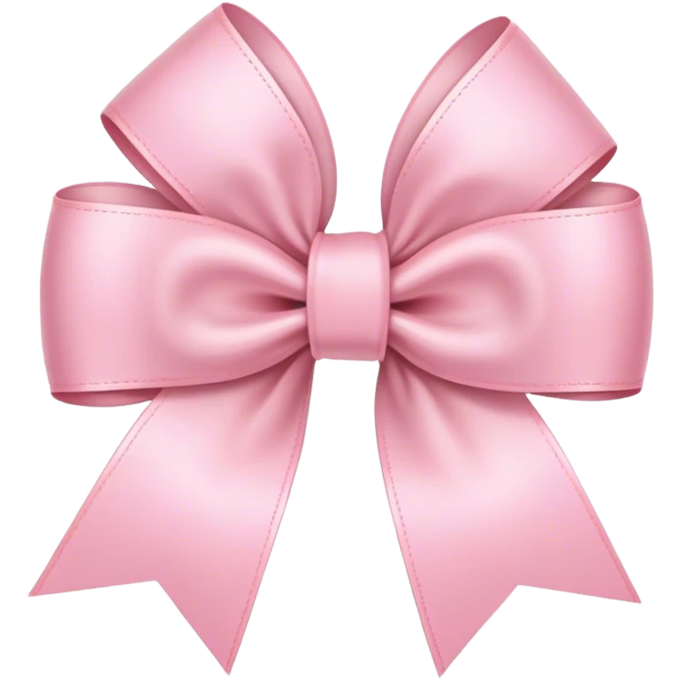 light pink ribbon bow emoji