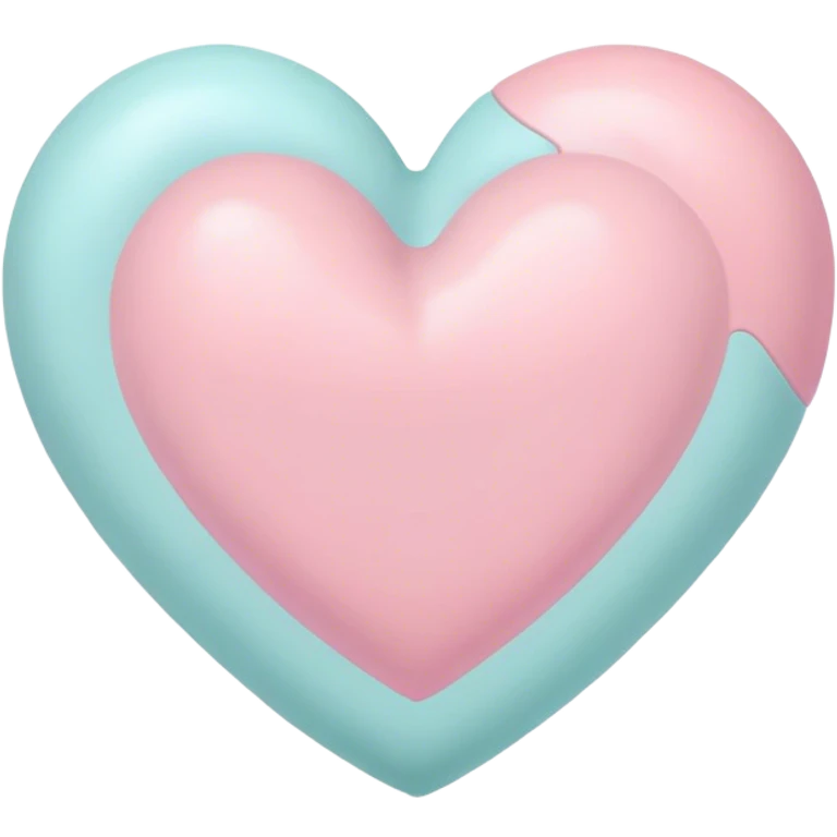 Pastel heart emoji