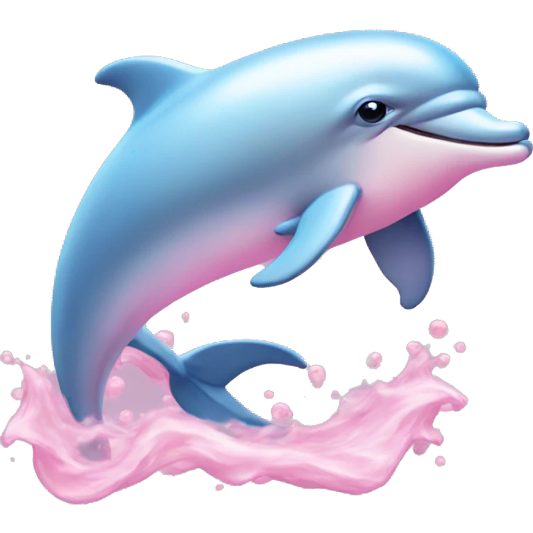 Pastel-pink-colors-dolphin emoji