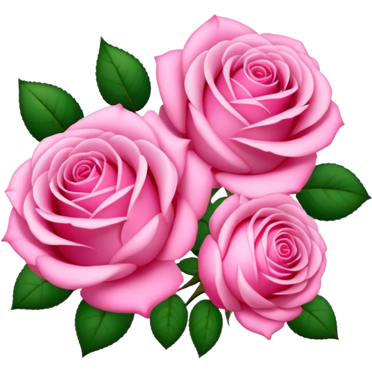 Pink roses emoji