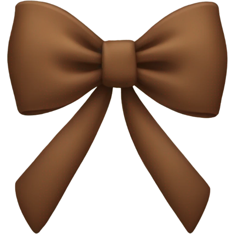 Brown bow emoji