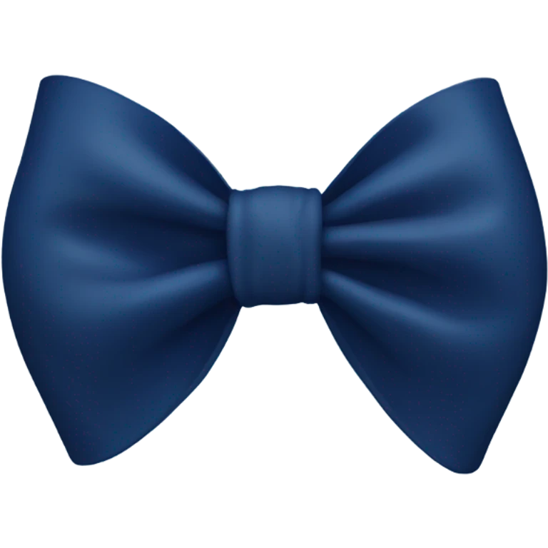 A bow in the colour navy blue emoji