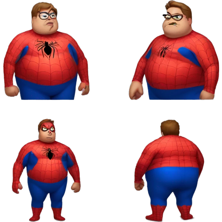 Fat fat fat spiderman emoji