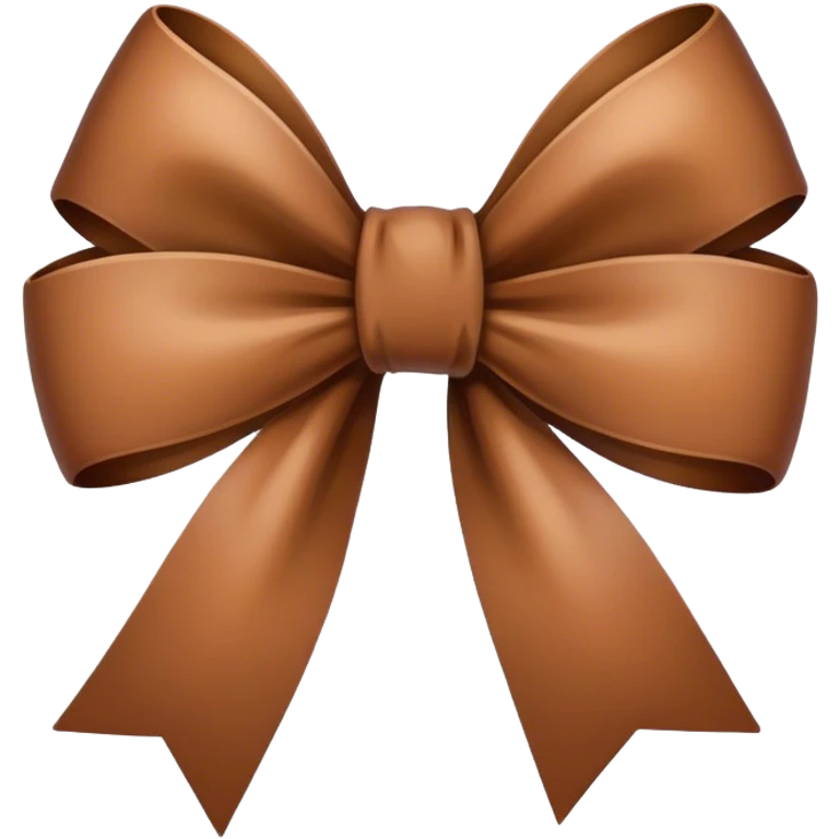 brown bow emoji