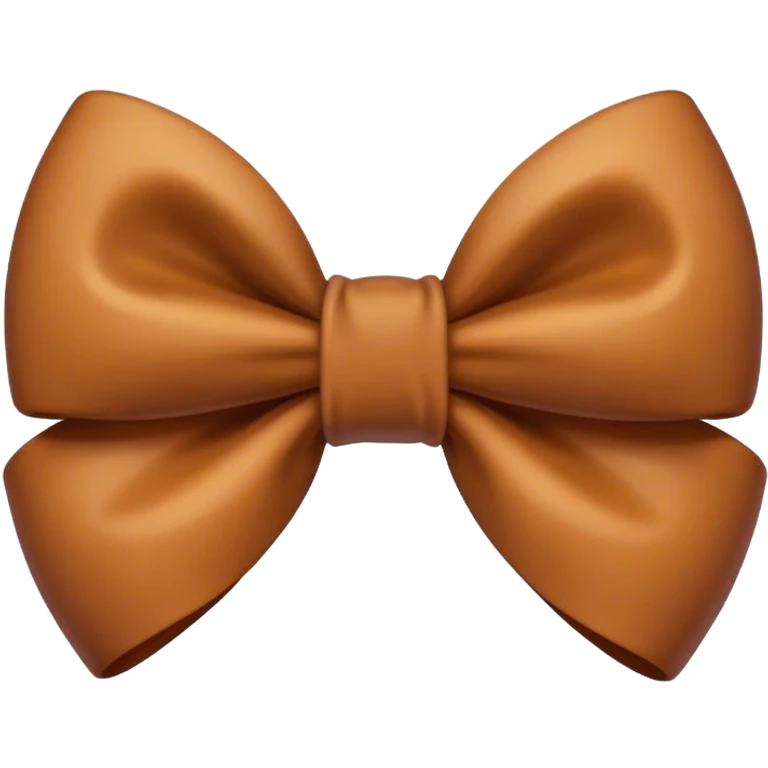 Brown bow emoji