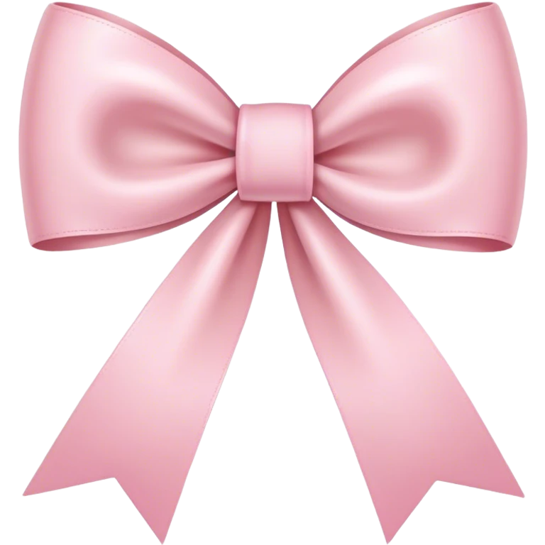 light pink ribbon bow emoji