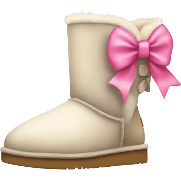 Uggs with pink bow  emoji