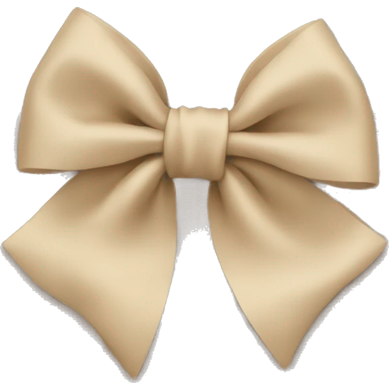 bow beige emoji