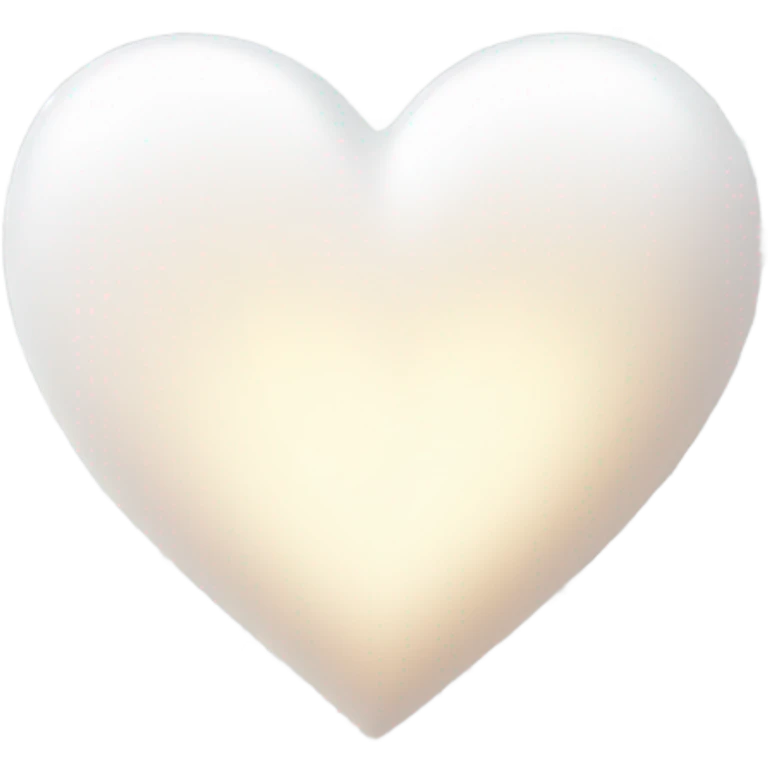 white heart with sparkles emoji