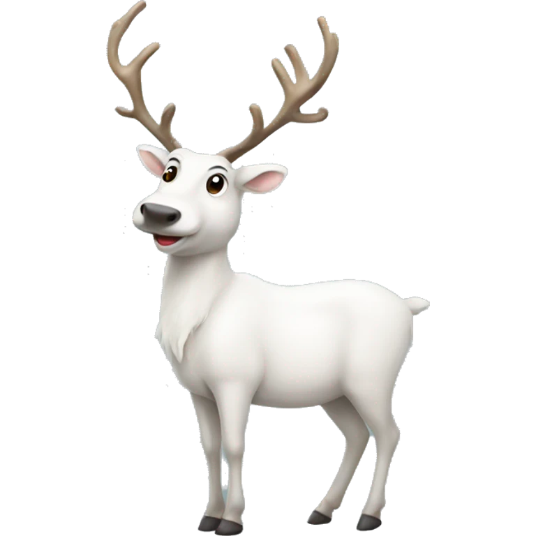 white-reindeer emoji