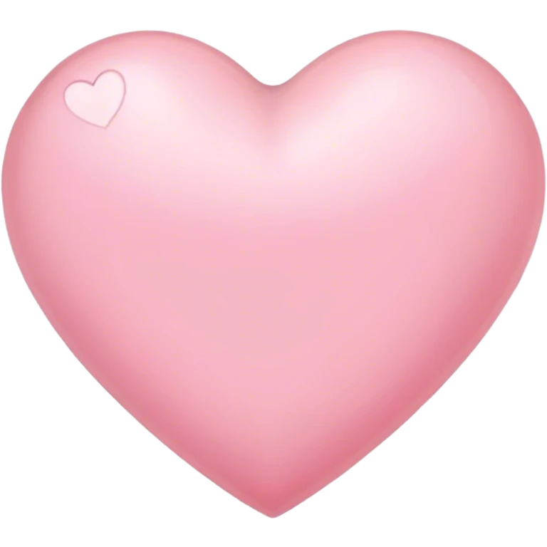 Light pink heart emoji