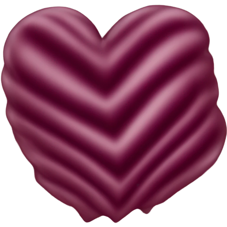 Burgundy heart emoji