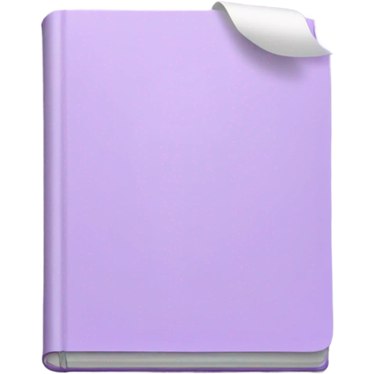 Light purple notepad  emoji