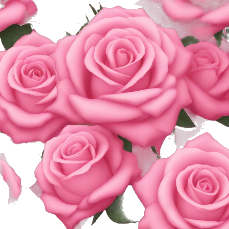 Pink bouquet of roses emoji