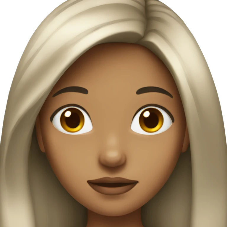 a beautiful girl with long hair emoji