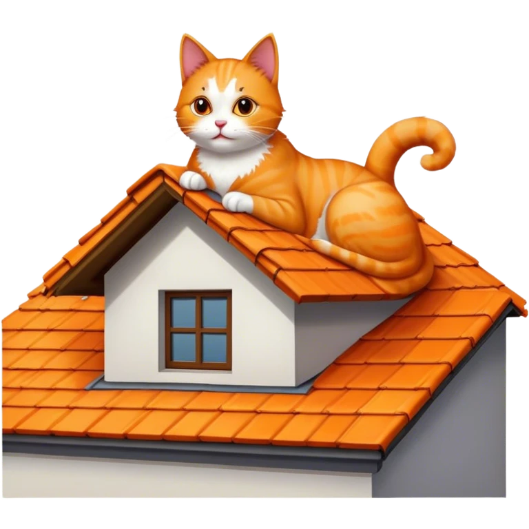 Katze auf dem Dach  emoji