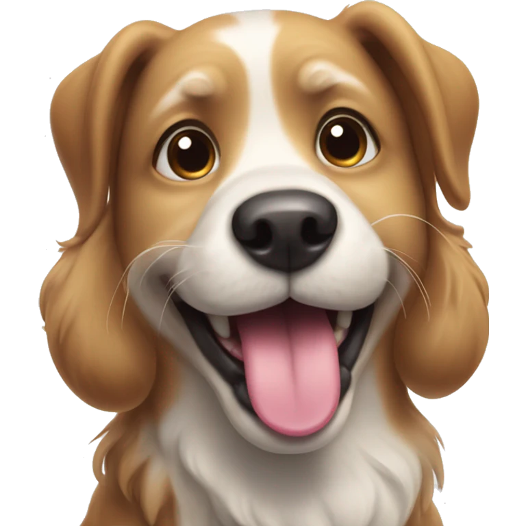 happy dog with tongue out emoji