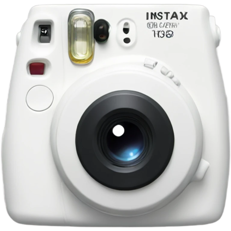 white instax camera emoji