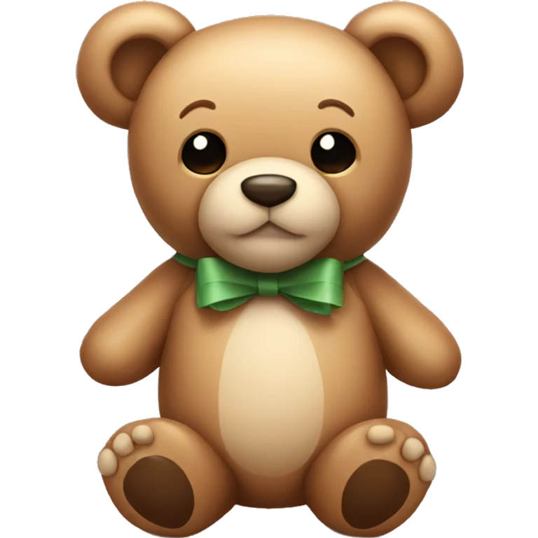 teddy bear with bow emoji