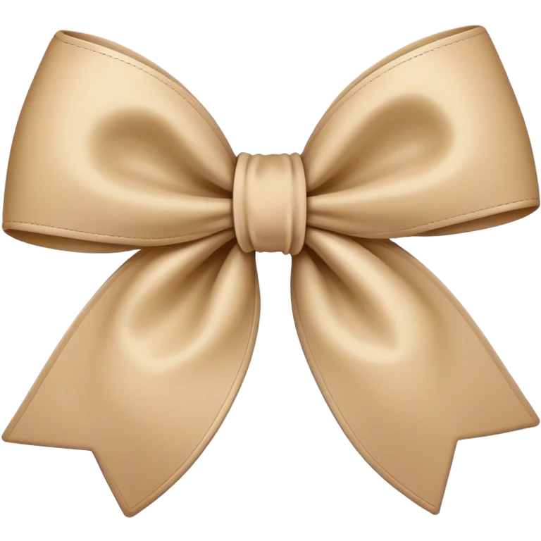 Beige bow emoji