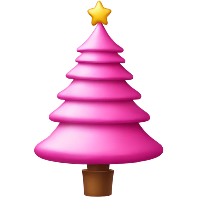 pink Christmas tree emoji