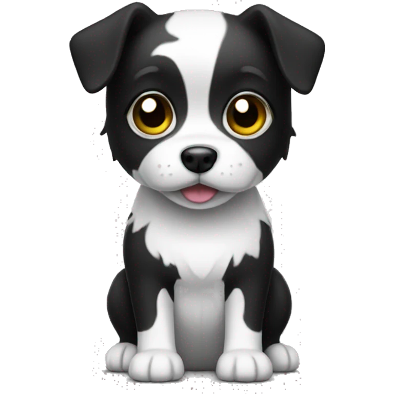 Black-white mini dog emoji