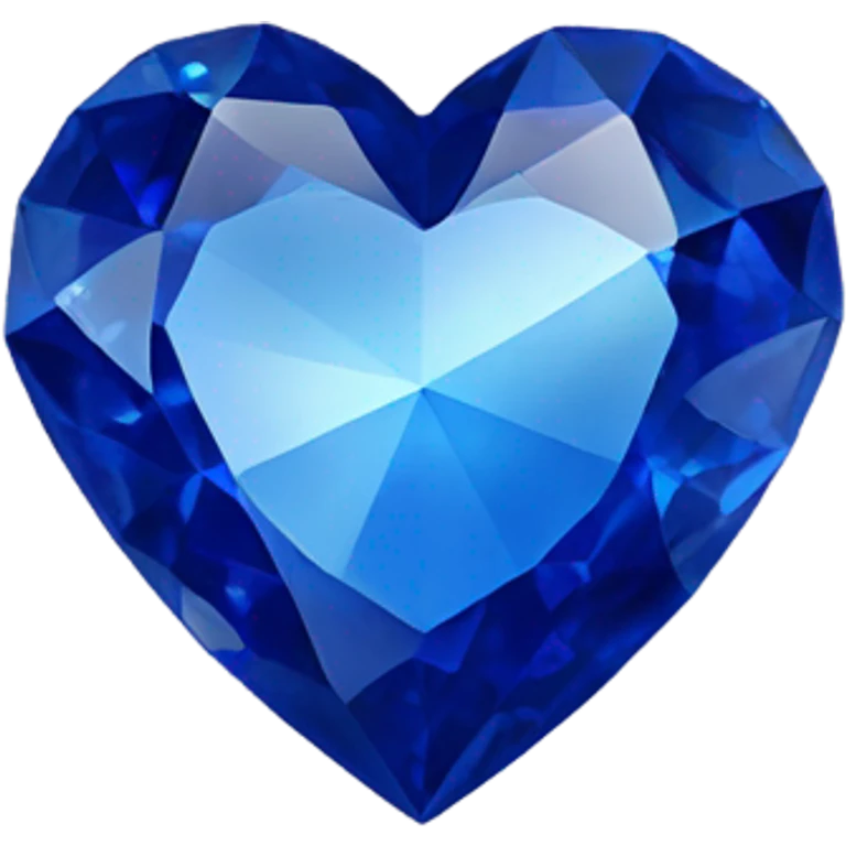 Sapphire in the shape of a heart emoji