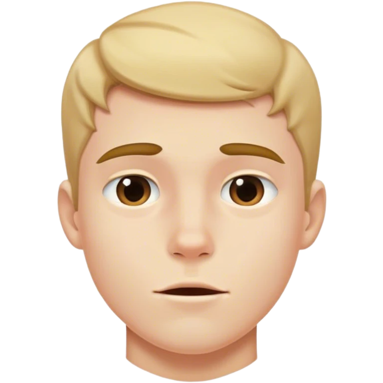 boy showing off his jawline emoji