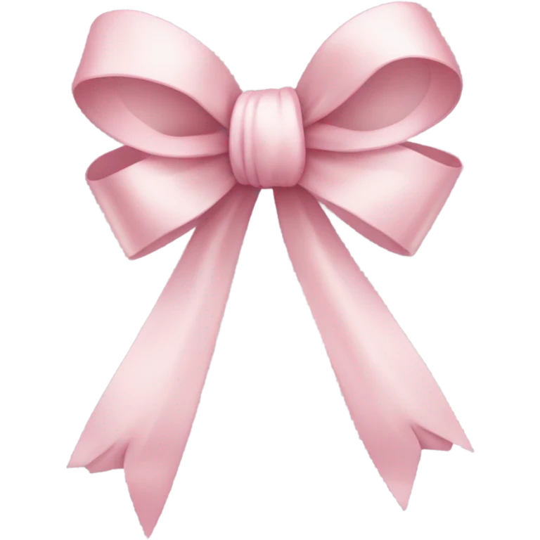 Light pink ribbon bow emoji