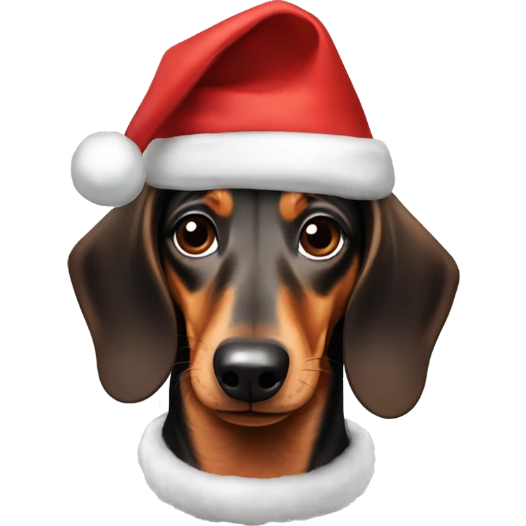 Dachshund Christmas  emoji