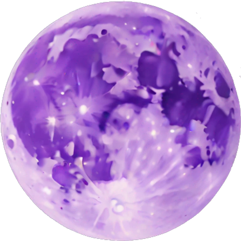 Moon with purple colour  emoji