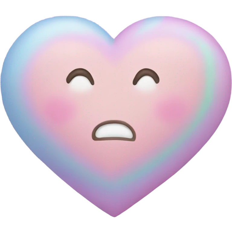 Pastel heart emoji