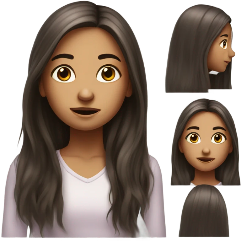 realistic portrait of girl emoji