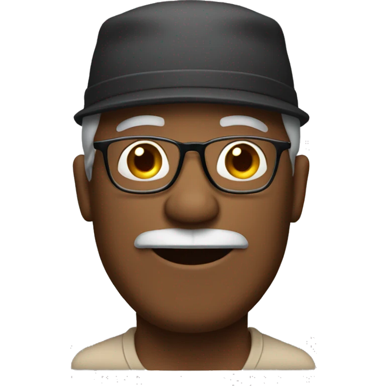 mature male with glasses and hat emoji