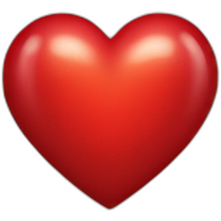 Shining heart red colour emoji