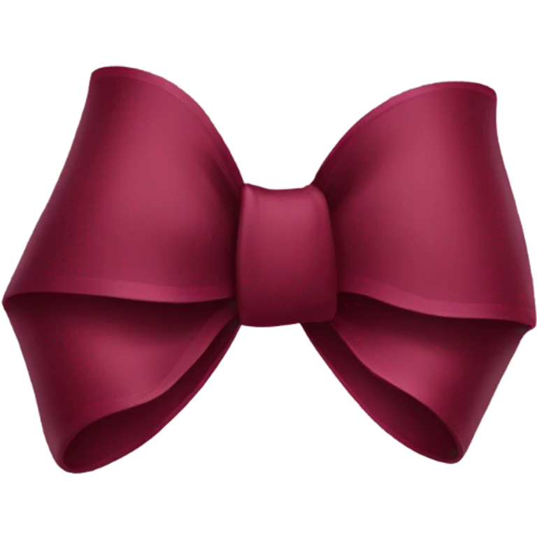 burgundy bow emoji