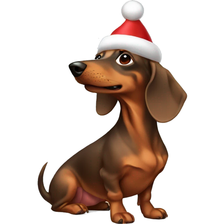 Dachshund Christmas  emoji