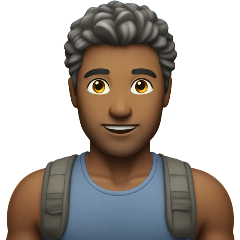 beach portrait of a man emoji