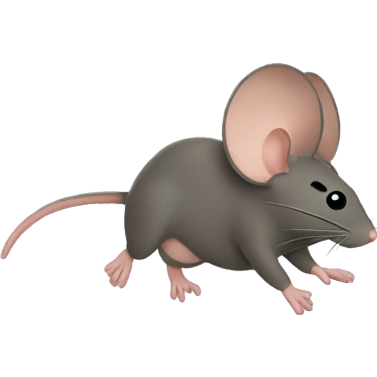 Mouse flying on a carpet emoji