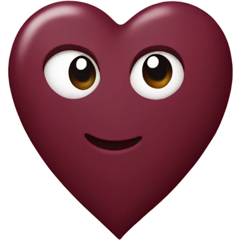 Burgundy heart  emoji