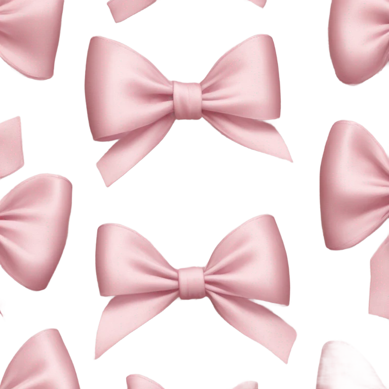 Light pink bows emoji