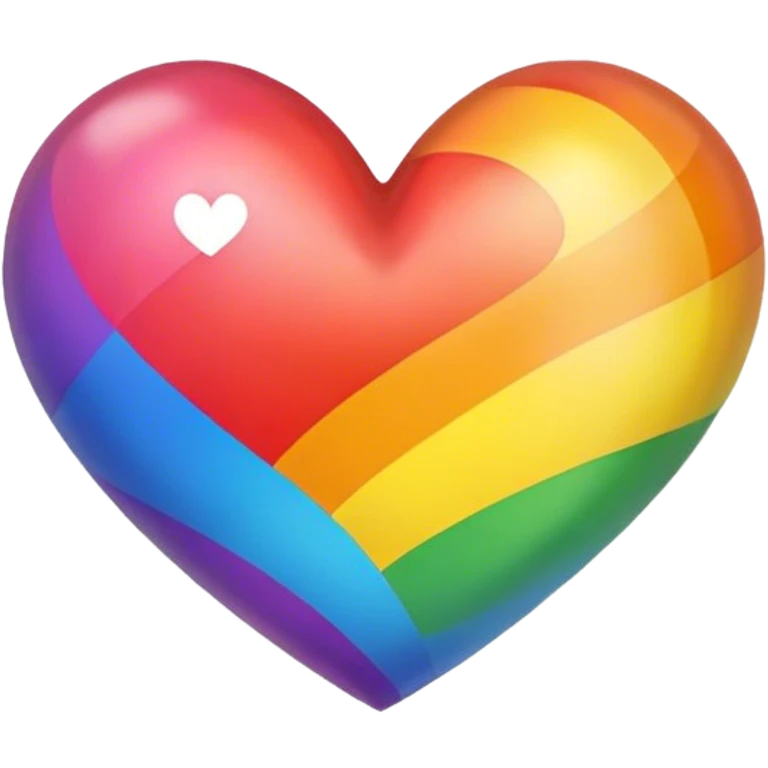 Rainbow heart emoji