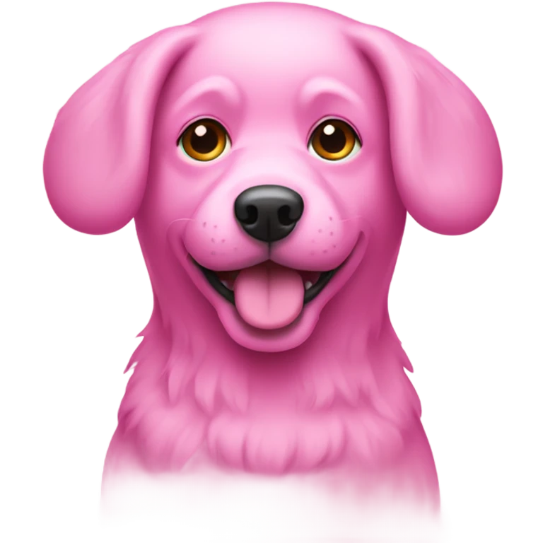 Pink dog  emoji