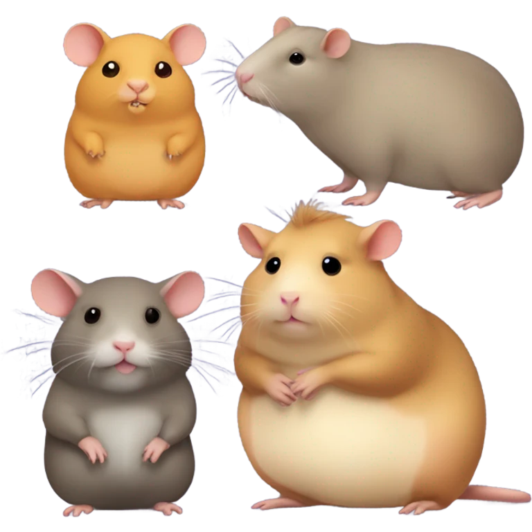 fat rat plus fat hamster plus fat capybara emoji