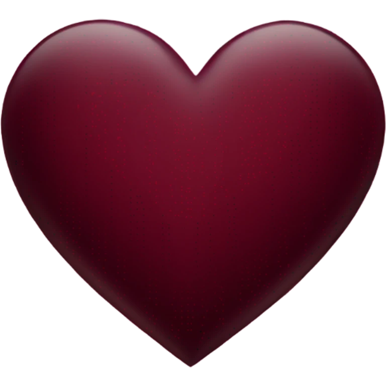 Burgundy heart emoji