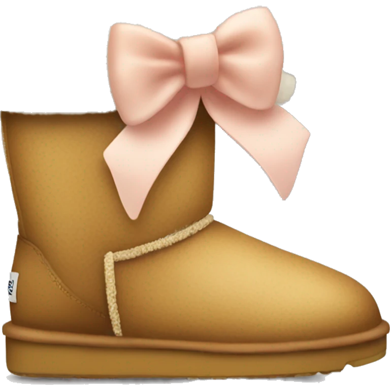 cute uggs with bow emoji