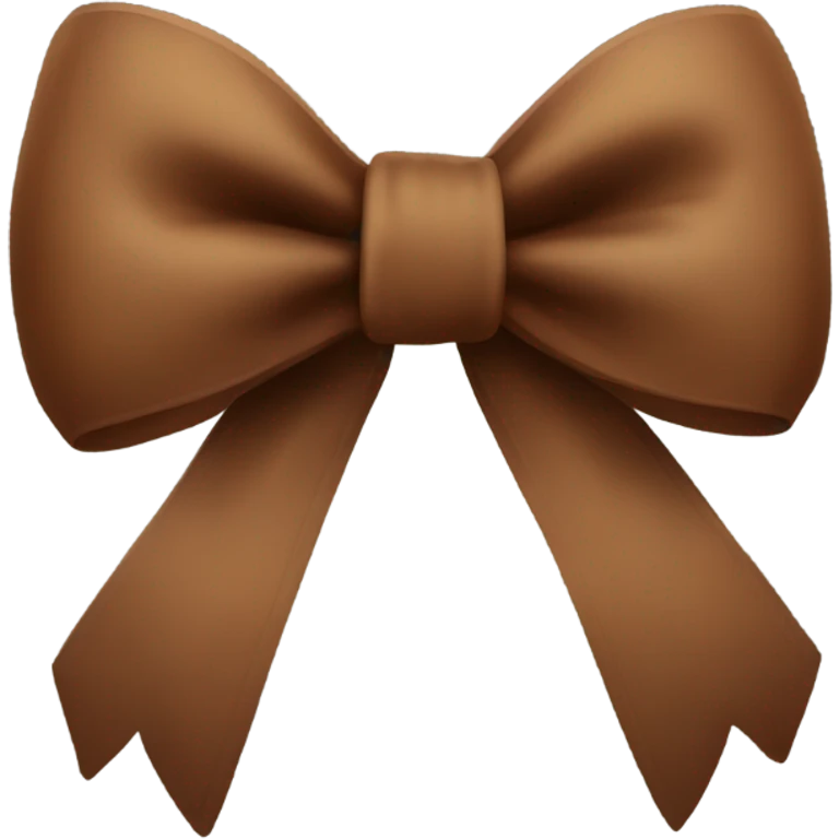 Brown bow emoji