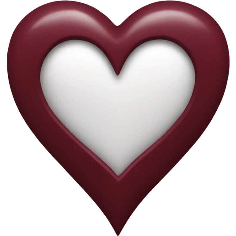 Maroon heart emoji